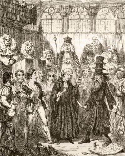 Illustration nach George Cruikshank für das Gedicht 